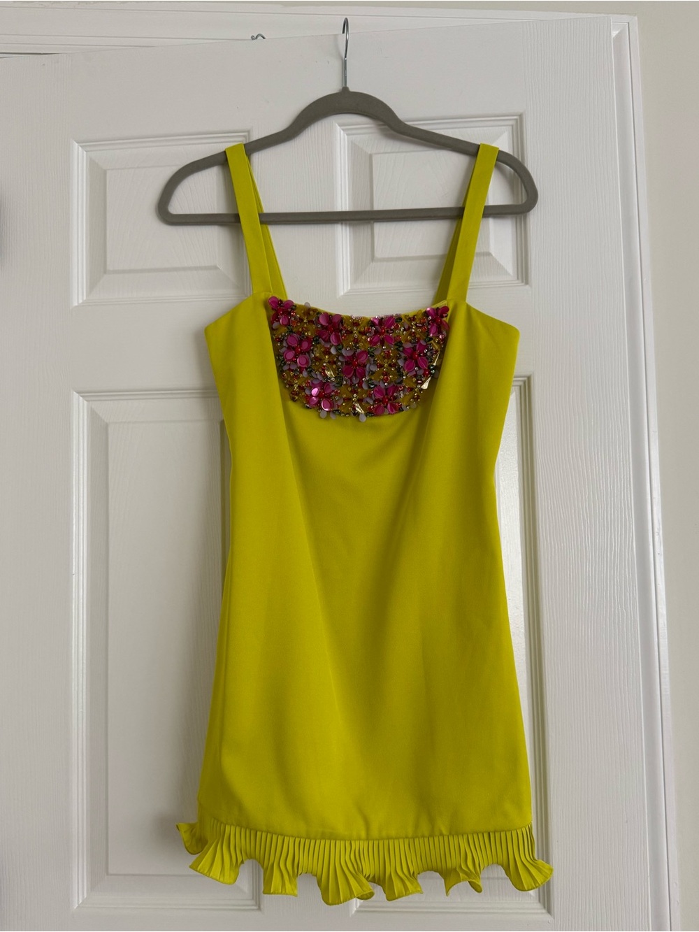 ALEXIS Levante Embellished Mini Dress Mystic Chartreuse NEW with tags - Picture 2 of 9
